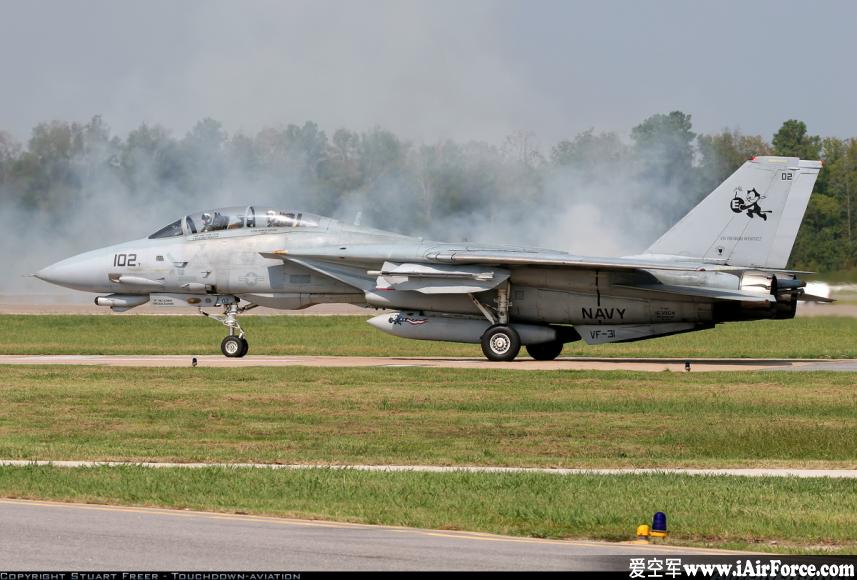 F-14D 跑道滑行 战斗机 雄猫 Tomcat