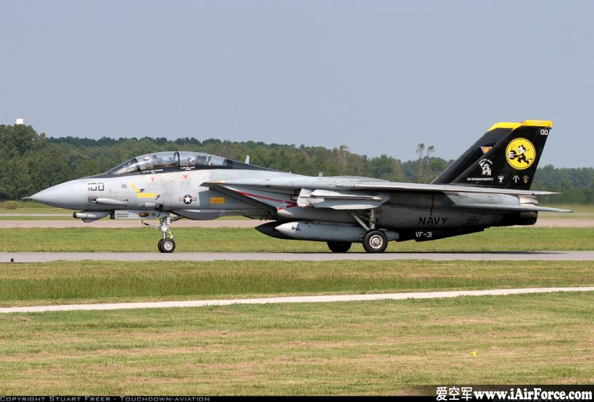 F-14D 跑道滑行 战斗机 雄猫 Tomcat