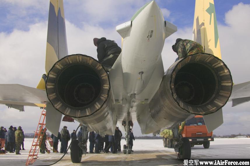 苏-35 发动机喷口特写 Su-35