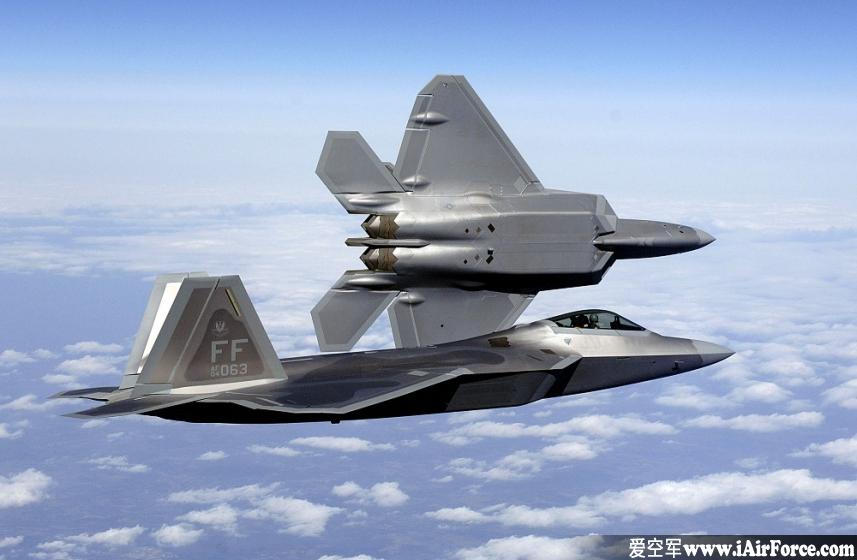 F-22 双机飞行 图片
