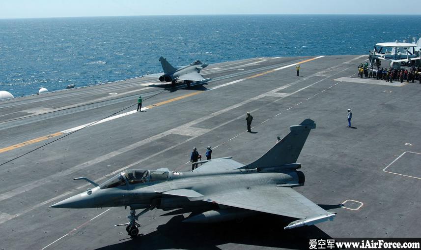 阵风M (rafale M) 航母停放