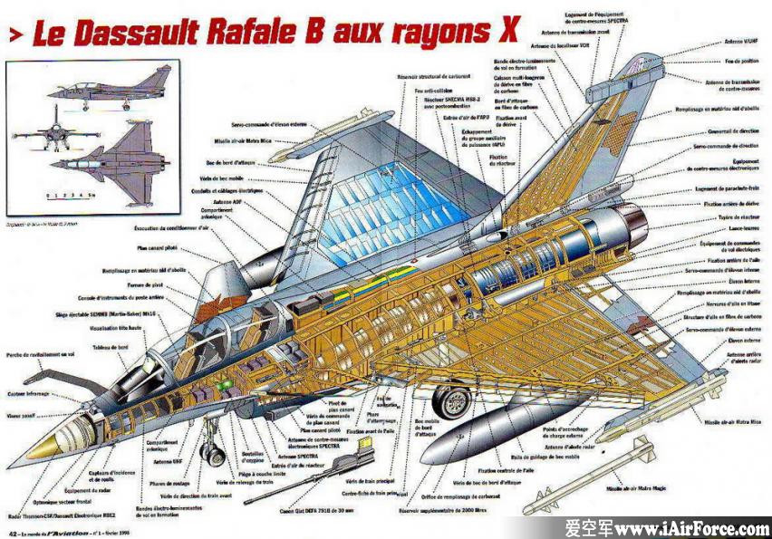 阵风(rafale)立体剖视图