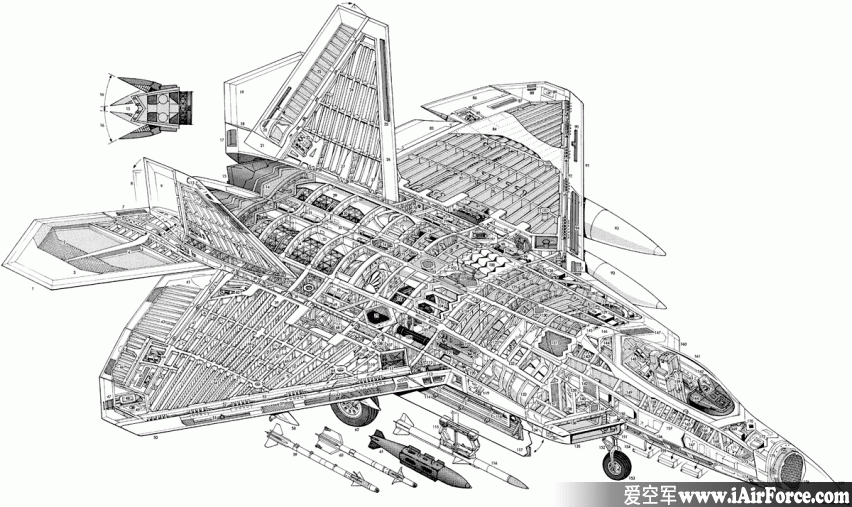 F-22 立体剖视图